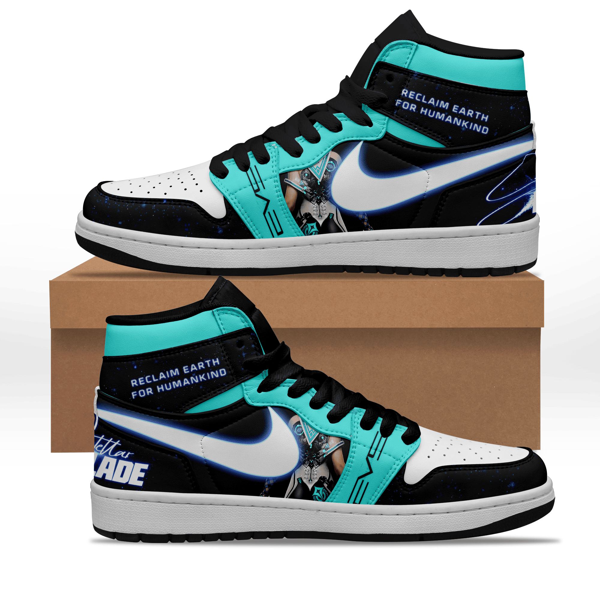 Ideafootwear Stellar Blade AJ1 High Sneakers Shoes For Men And Women 1