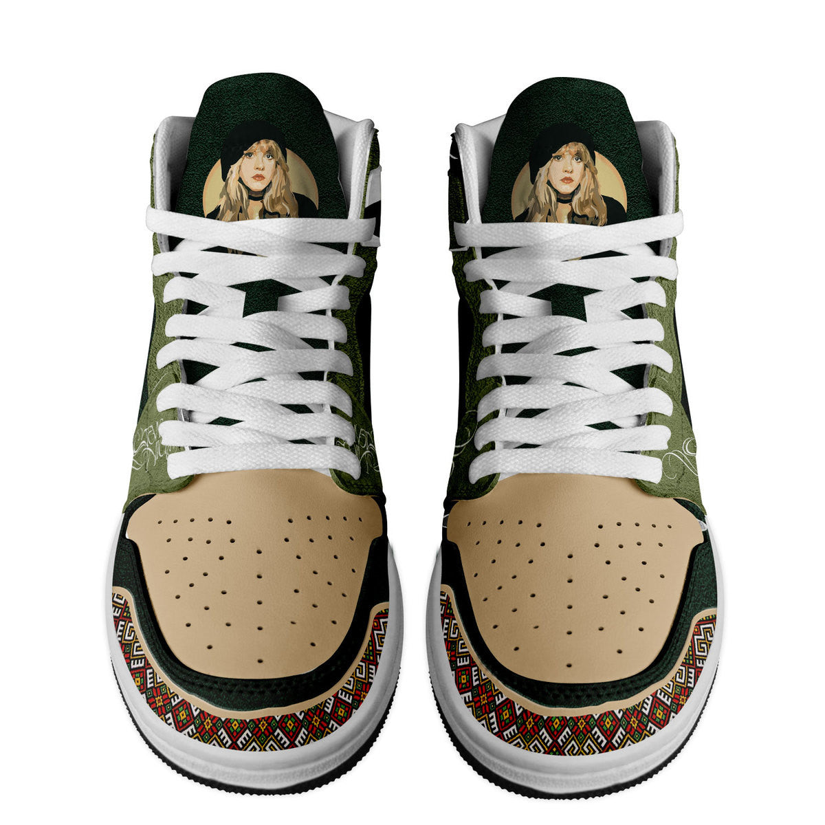 Ideafootwear Stevie Nicks AJ1 High Sneakers Shoes For Men And Women 2