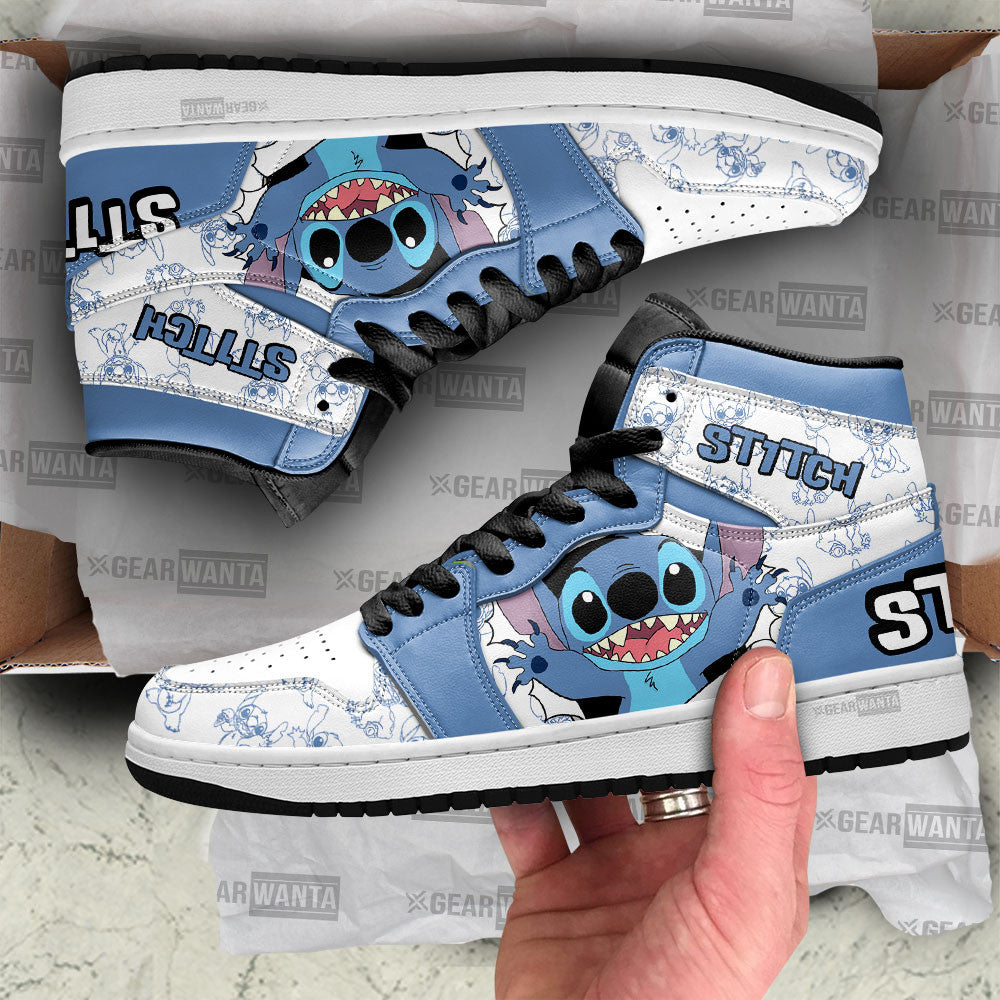 Ideafootwear Stitch AJ1 High Sneakers Shoes For Men And Women 2