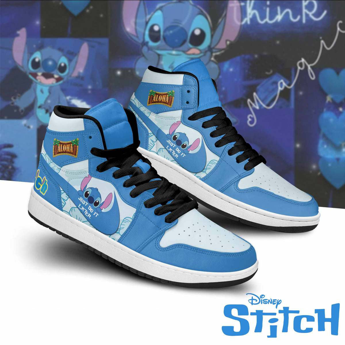 Ideafootwear Stitch AJ1 High Sneakers Shoes For Men And Women 10