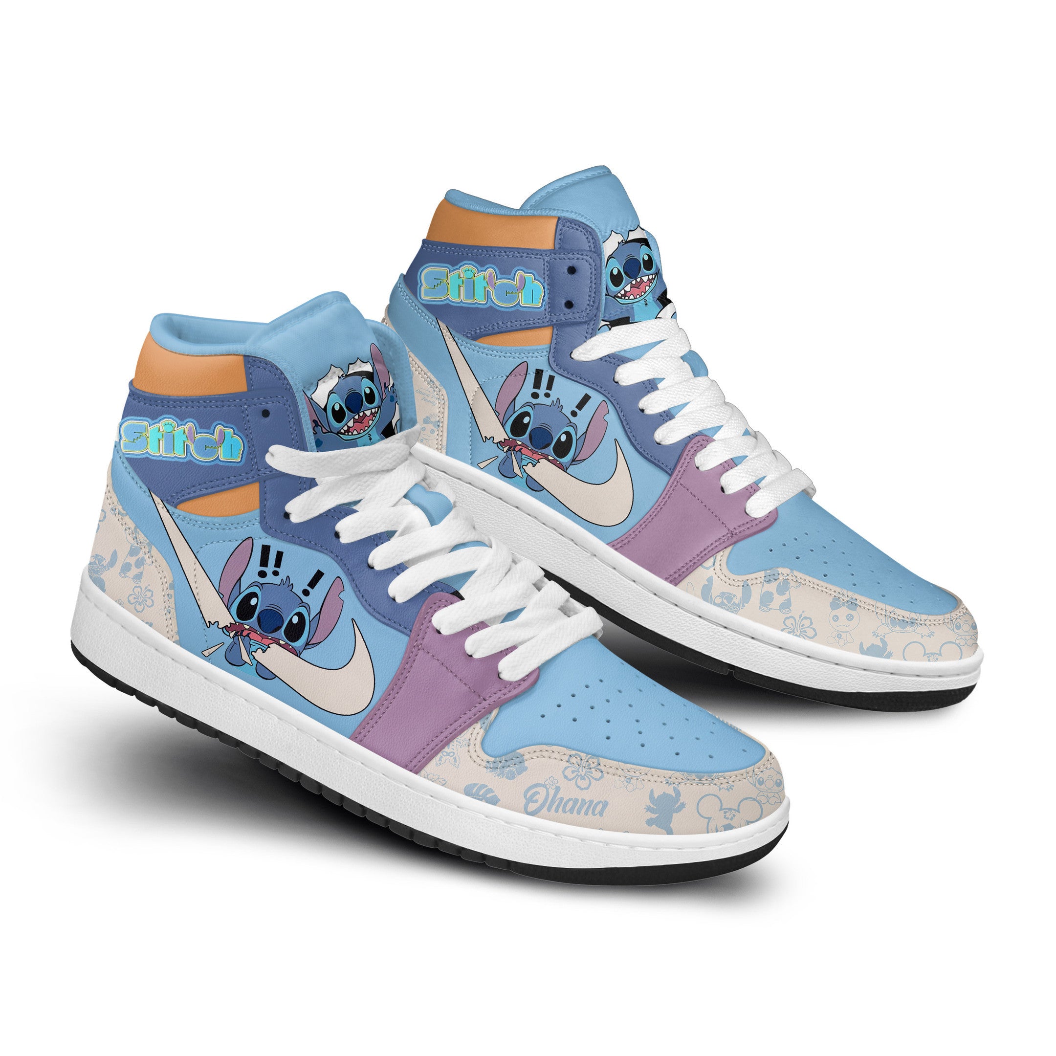 Ideafootwear Stitch AJ1 High Sneakers Shoes For Men And Women 13