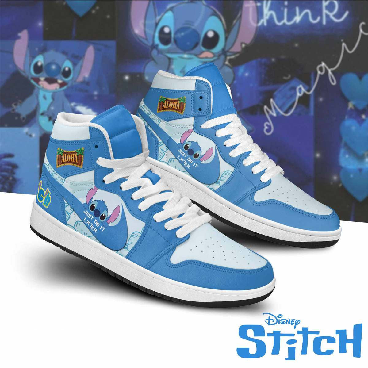 Ideafootwear Stitch AJ1 High Sneakers Shoes For Men And Women 9