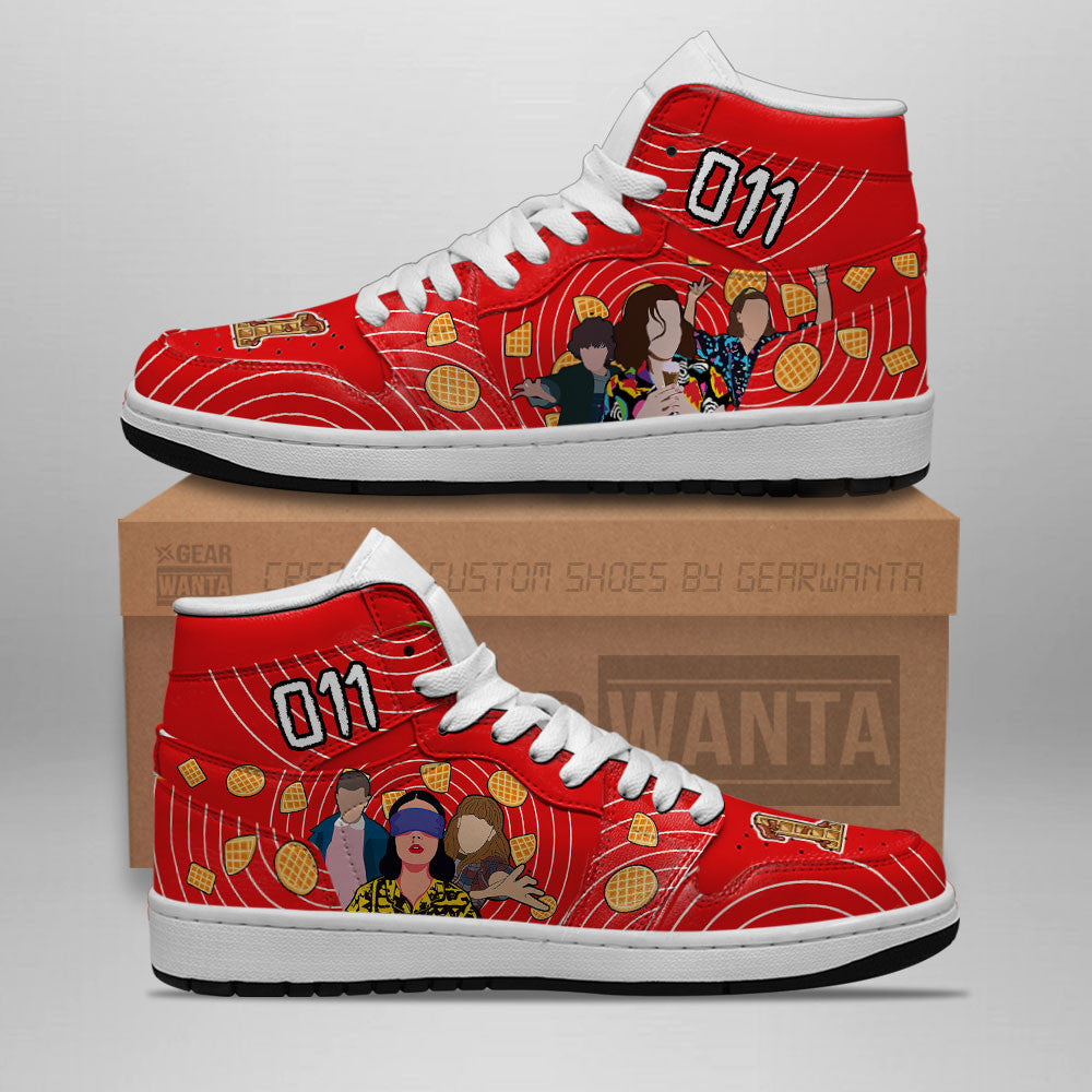 Ideafootwear Stranger Things AJ1 High Sneakers Shoes For Men And Women 5