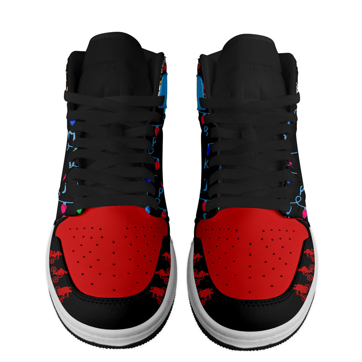 Ideafootwear Stranger Things AJ1 High Sneakers Shoes For Men And Women 8