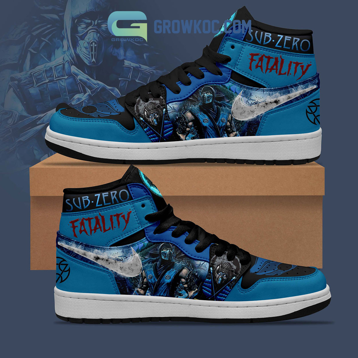 Ideafootwear Sub Zero Fatality AJ1 High Sneakers Shoes For Men And Women 1