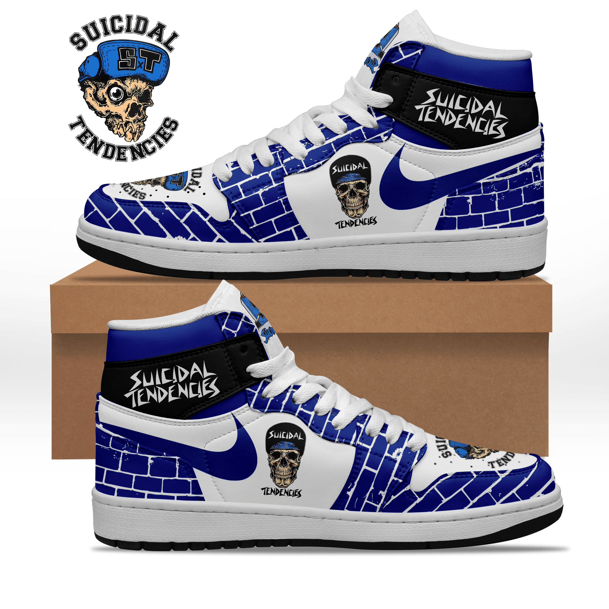 Ideafootwear Suicidal Tendencies AJ1 High Sneakers Shoes For Men And Women 5