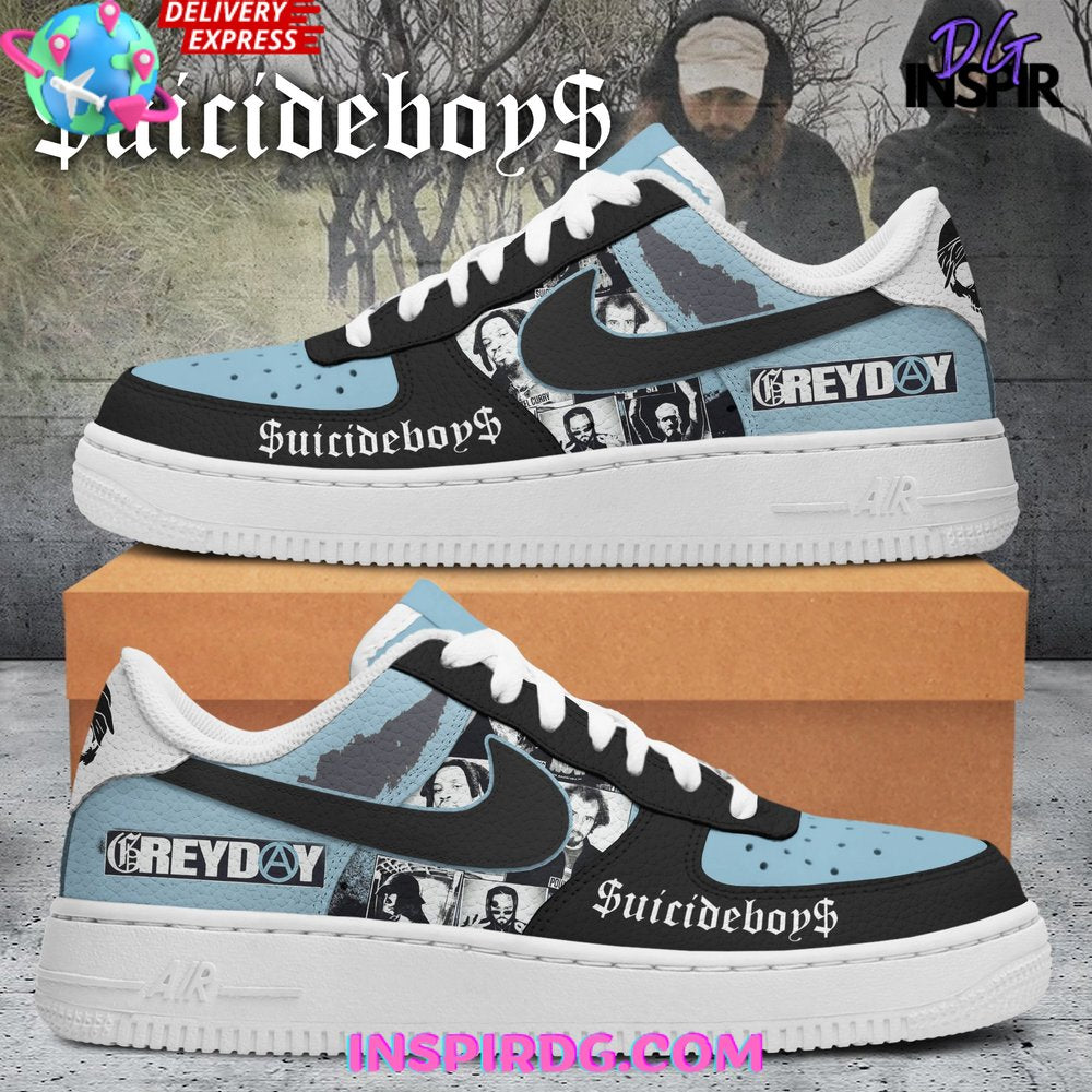 Ideafootwear Suicideboy Grey Day Air Low-Top Sneakers Shoes For Men And Women 1