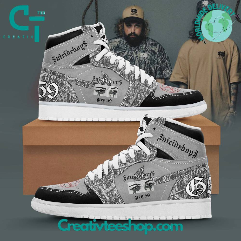 Ideafootwear Suicideboys AJ1 High Sneakers Shoes For Men And Women 2