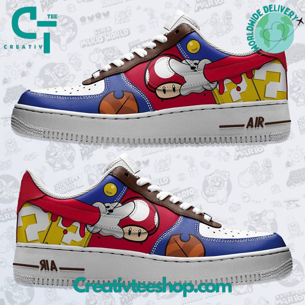 Ideafootwear Super Mario Air Low-Top Sneakers Shoes For Men And Women 1