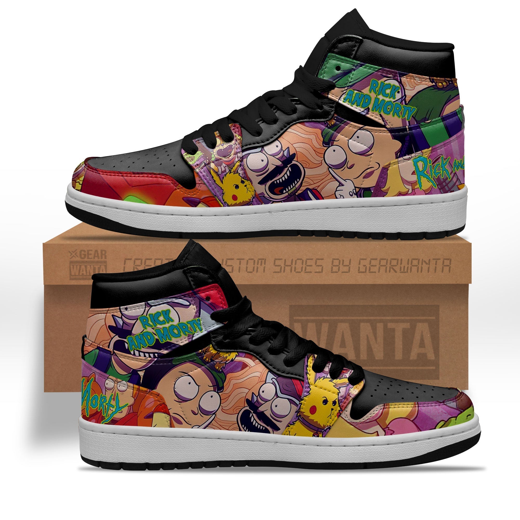 Ideafootwear Super Mario AJ1 High Sneakers Shoes For Men And Women 11