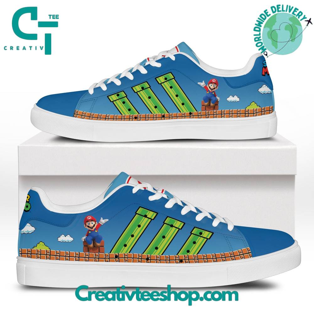 Ideafootwear Super Mario Skate Stan Shoes Sneakes For Men And Women 2