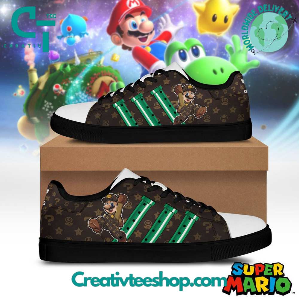 Ideafootwear Super Mario Skate Stan Shoes Sneakes For Men And Women 1