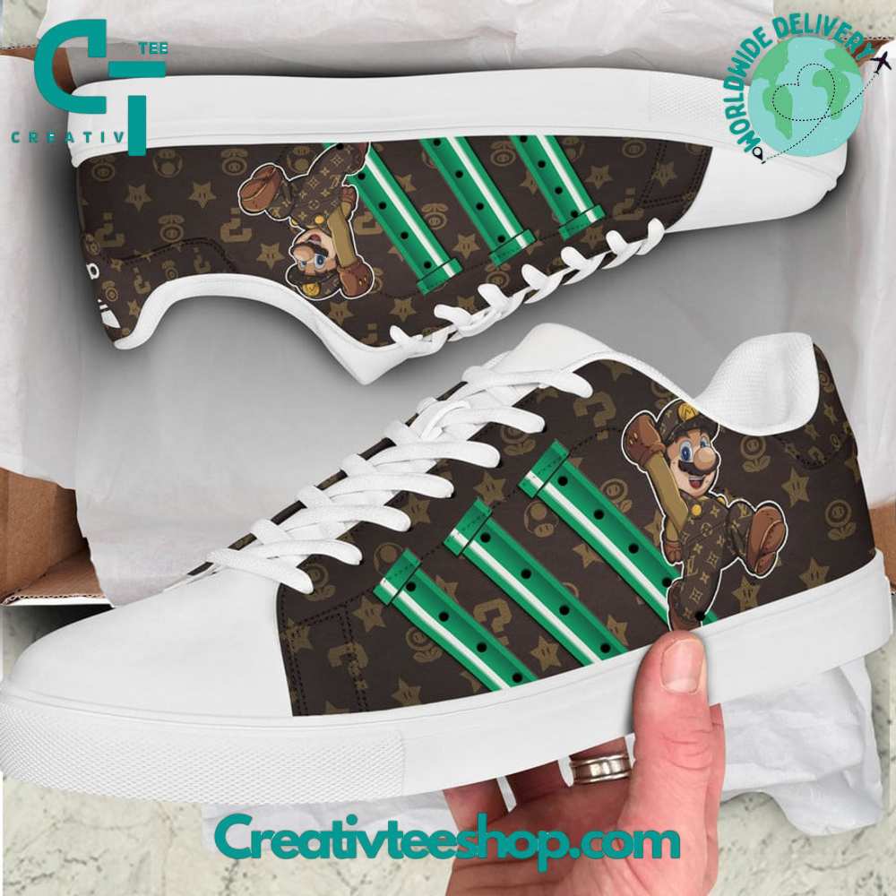 Ideafootwear Super Mario Skate Stan Shoes Sneakes For Men And Women 1