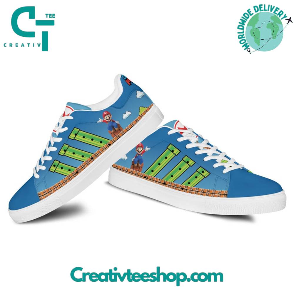 Ideafootwear Super Mario Skate Stan Shoes Sneakes For Men And Women 2