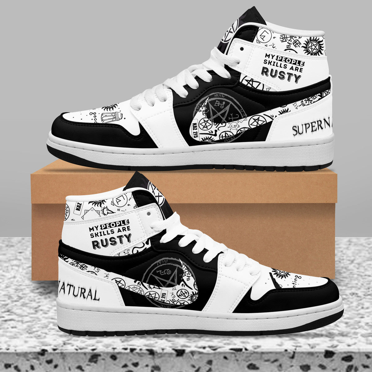 Ideafootwear Supernatural AJ1 High Sneakers Shoes For Men And Women 14
