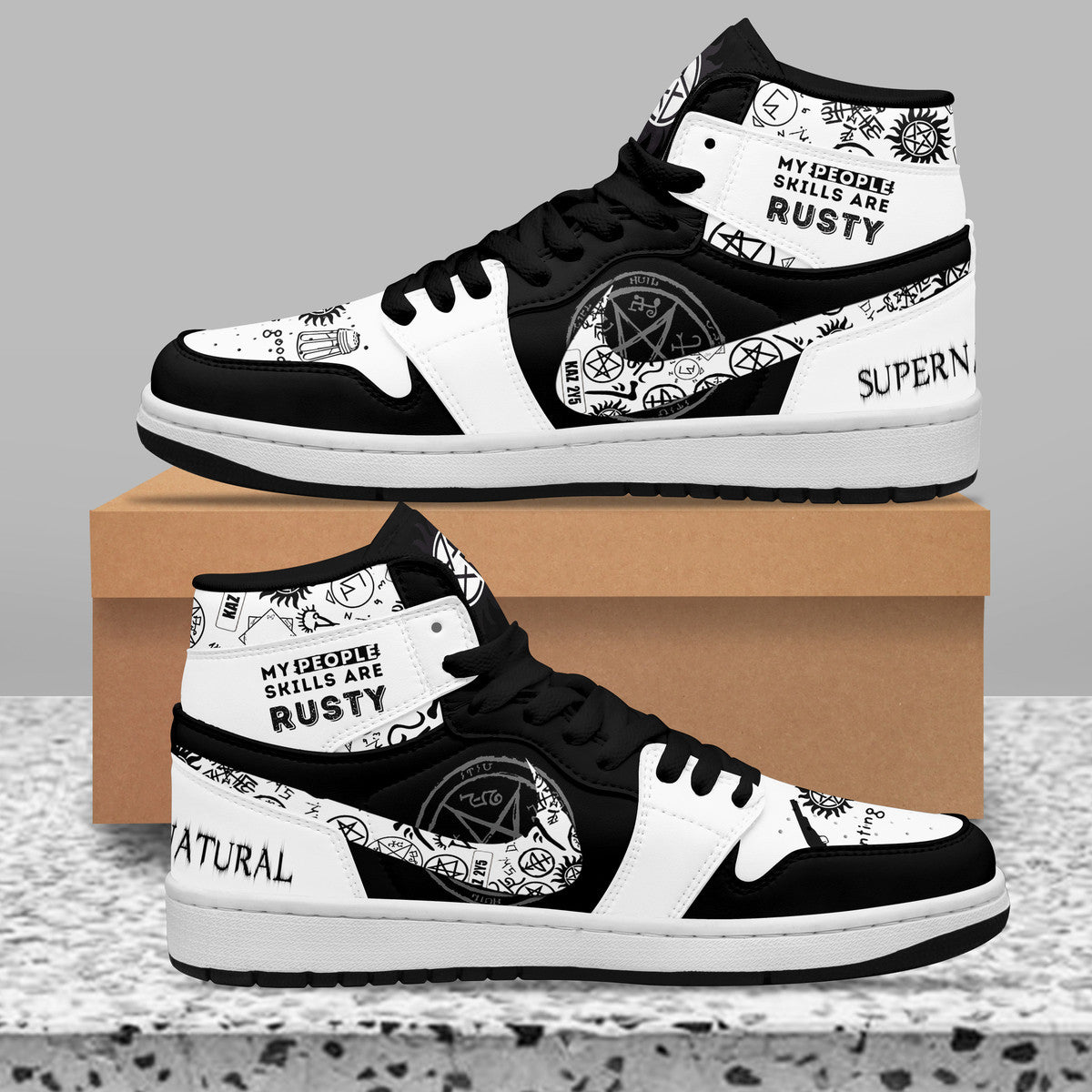 Ideafootwear Supernatural AJ1 High Sneakers Shoes For Men And Women 16