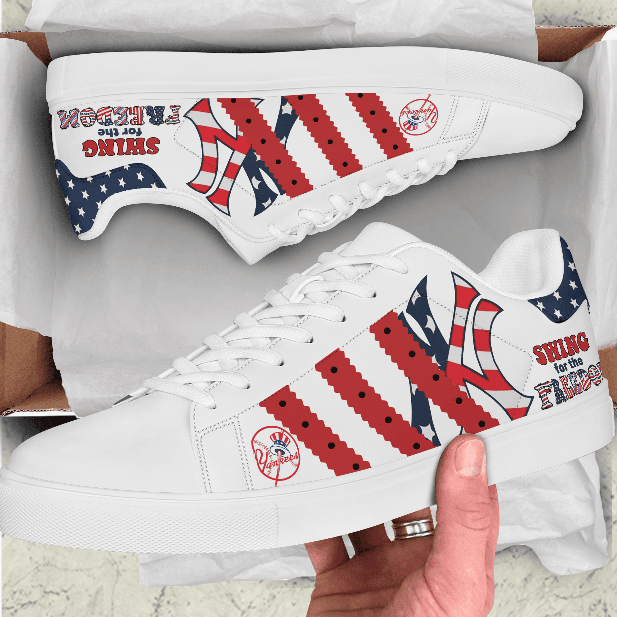 Ideafootwear Swing for Freedom Skate Stan Shoes Sneakes For Men And Women  1