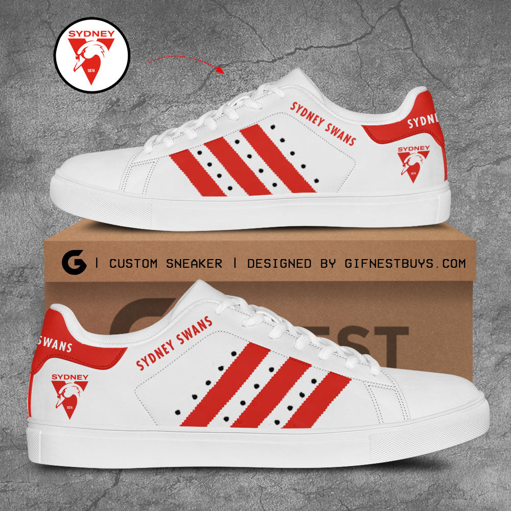 Ideafootwear Sydney Swans Skate Stan Shoes Sneakes For Men And Women 1