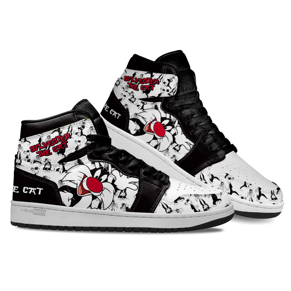 Ideafootwear Sylvester The Cat AJ1 High Sneakers Shoes For Men And Women 1
