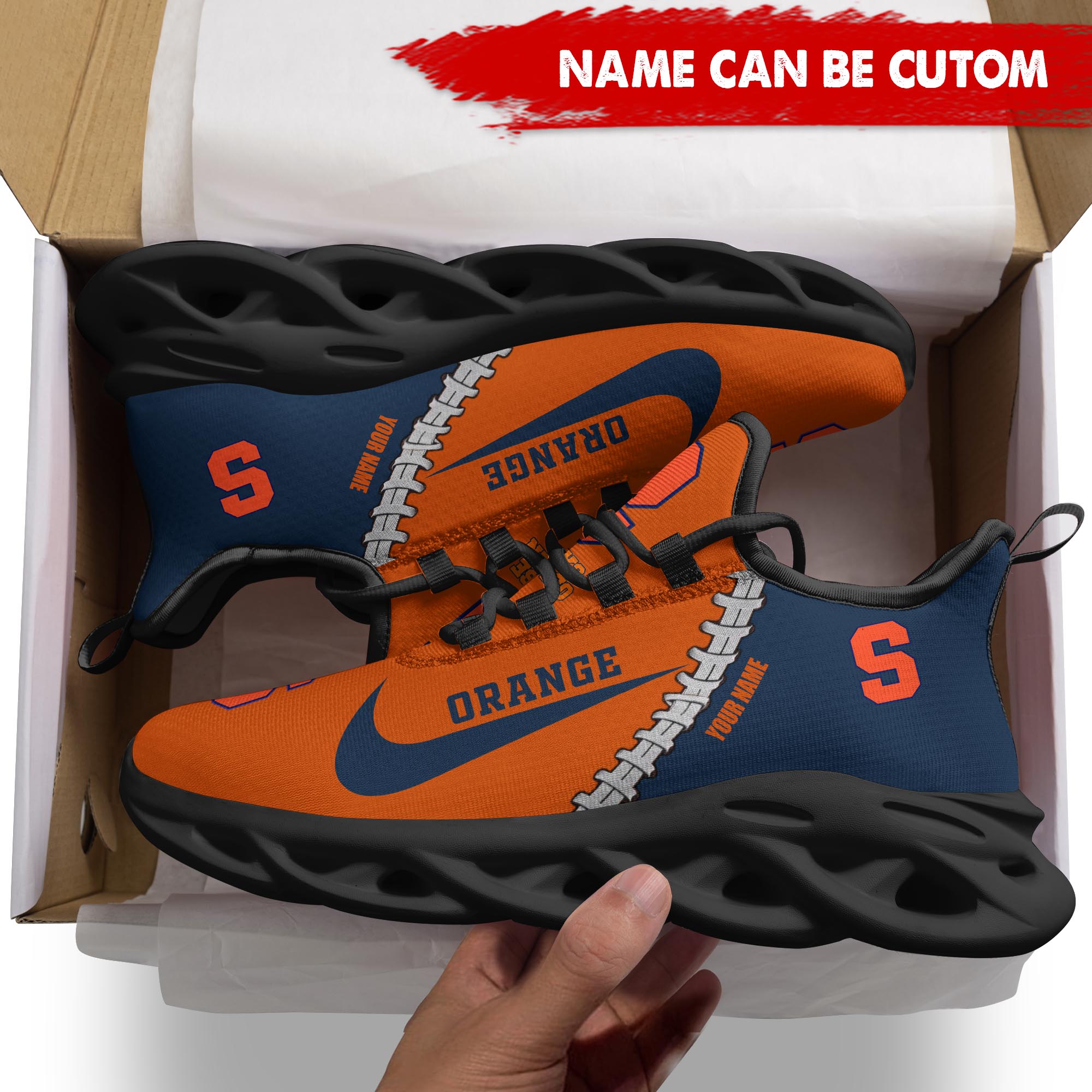 Ideafootwear Syracuse Orange Max Soul Shoes Sneakers For Men And Women 1