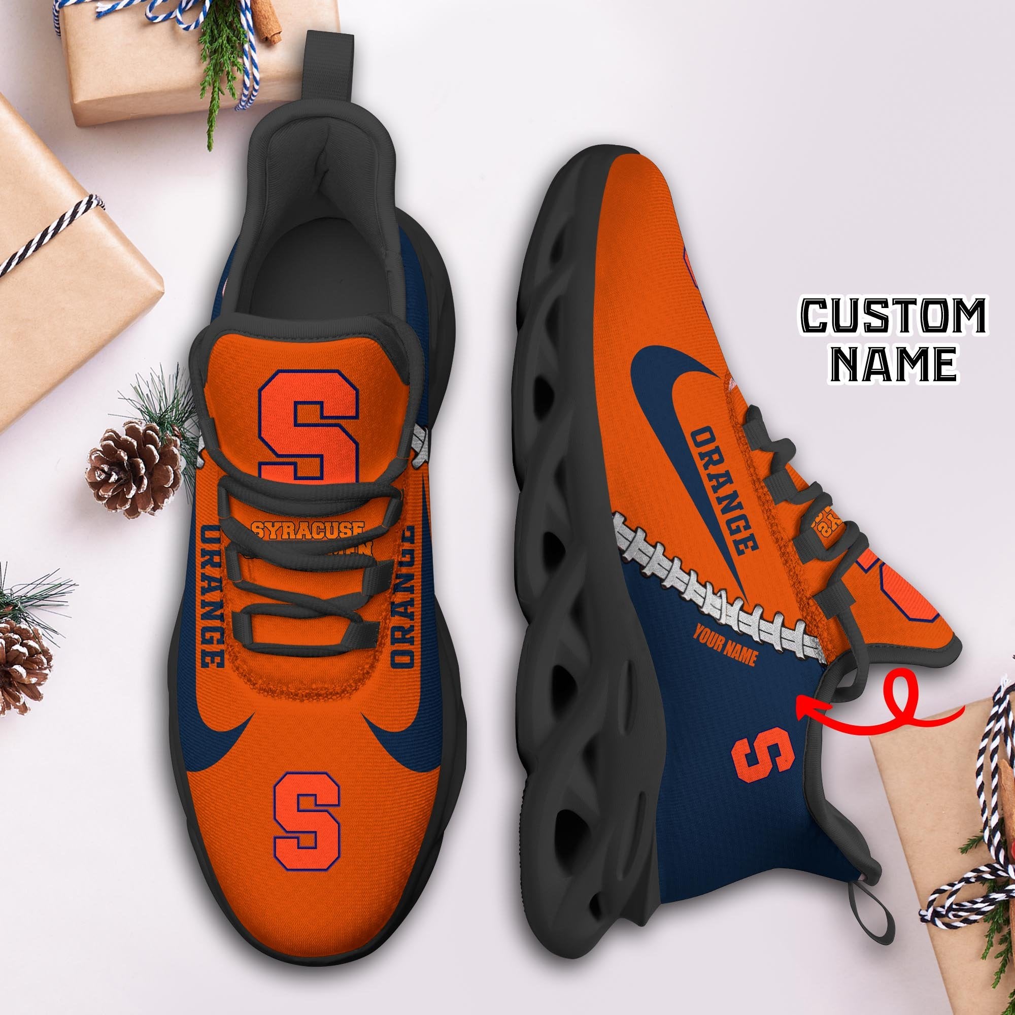 Ideafootwear Syracuse Orange Max Soul Shoes Sneakers For Men And Women 1