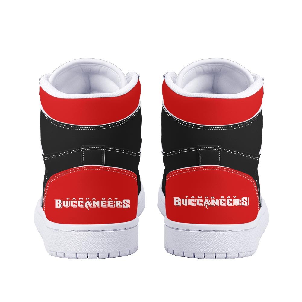 Ideafootwear Tampa Bay Buccaneers AJ1 High Sneakers Shoes For Men And Women 10