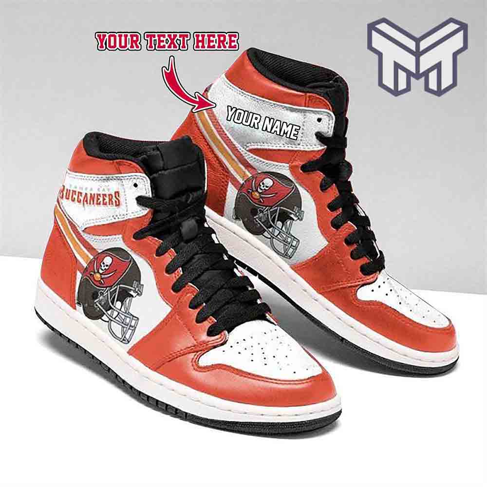 Ideafootwear Tampa Bay Buccaneers AJ1 High Sneakers Shoes For Men And Women 4