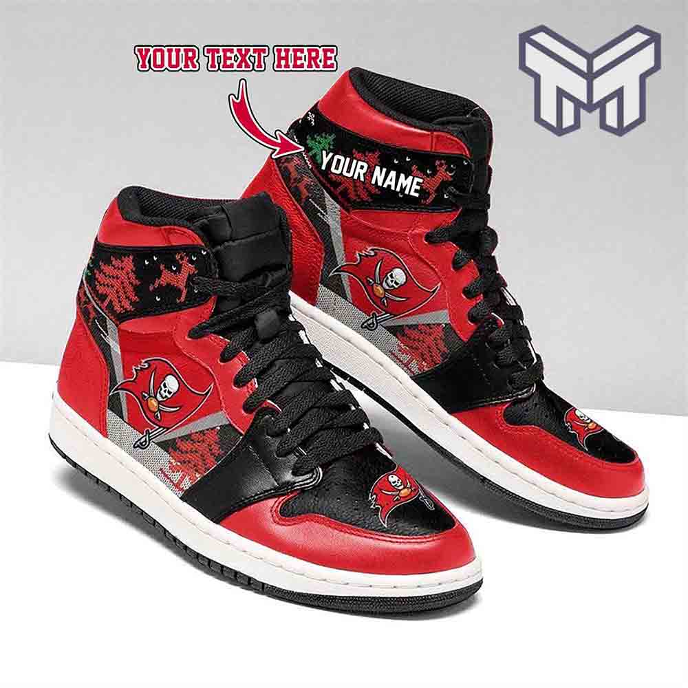 Ideafootwear Tampa Bay Buccaneers AJ1 High Sneakers Shoes For Men And Women 5