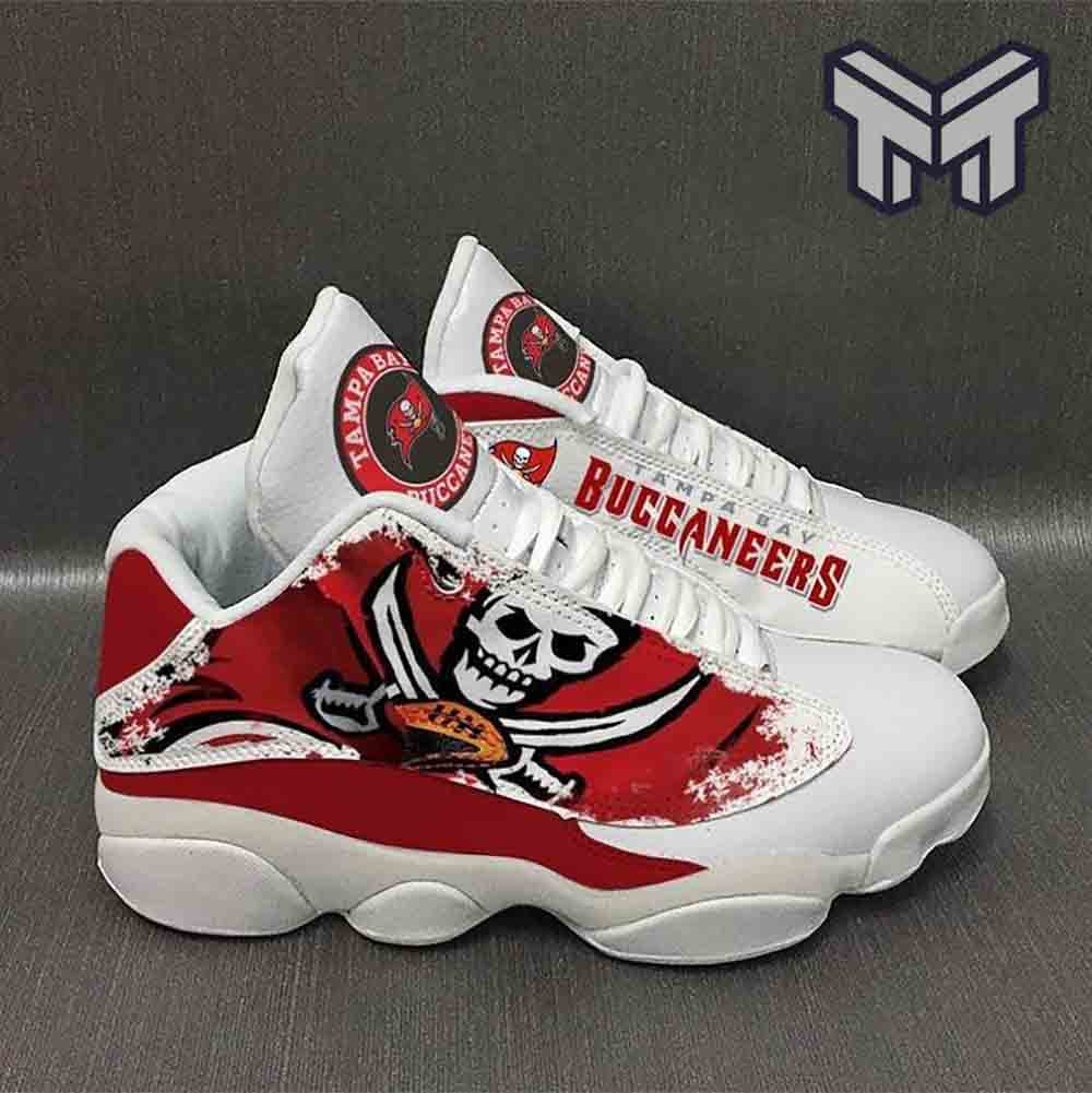 Ideafootwear Tampa Bay Buccaneers AJ13 Sneakers Shoes For Men And Women 7