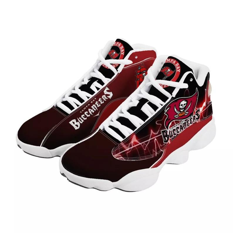 Ideafootwear Tampa Bay Buccaneers AJ13 Sneakers Shoes For Men And Women 23