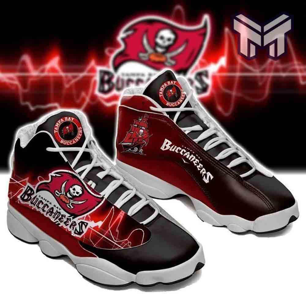 Ideafootwear Tampa Bay Buccaneers AJ13 Sneakers Shoes For Men And Women 9
