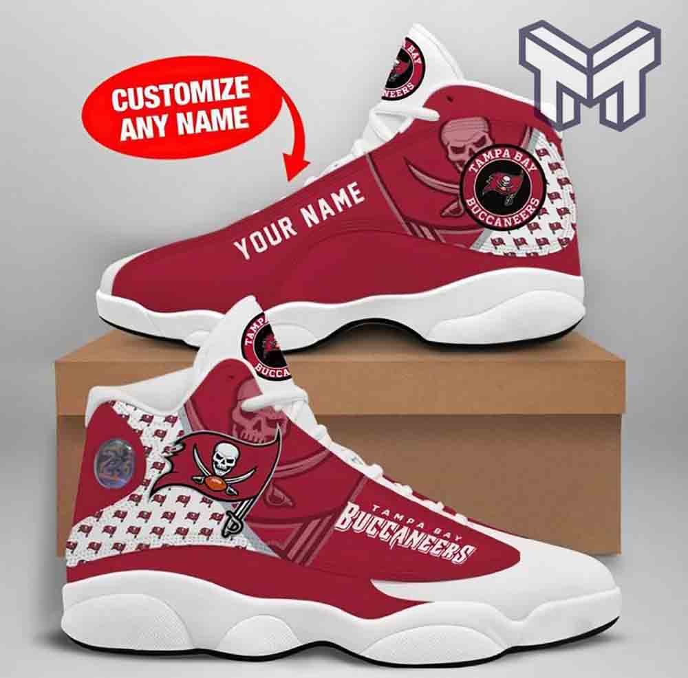 Ideafootwear Tampa Bay Buccaneers AJ13 Sneakers Shoes For Men And Women 4