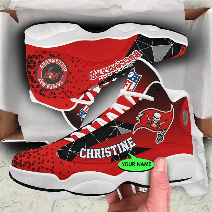 Ideafootwear Tampa Bay Buccaneers AJ13 Sneakers Shoes For Men And Women 2