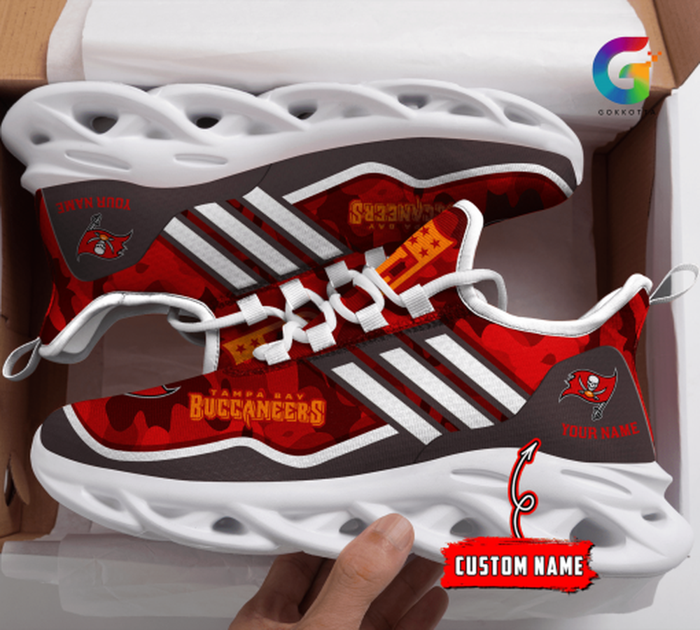 Ideafootwear Tampa Bay Buccaneers Max Soul Shoes Sneakers For Men And Women 32