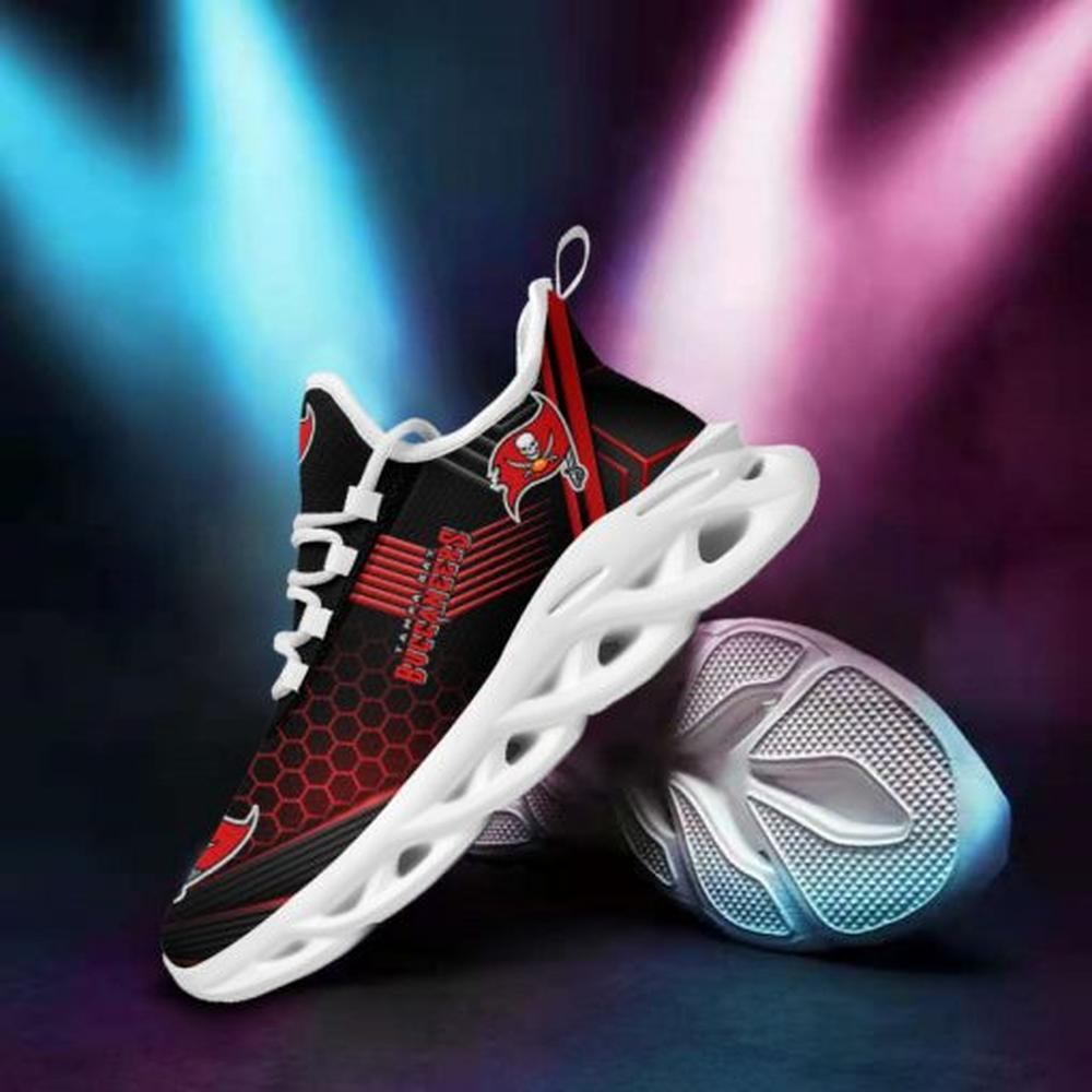 Ideafootwear Tampa Bay Buccaneers Max Soul Shoes Sneakers For Men And Women 8