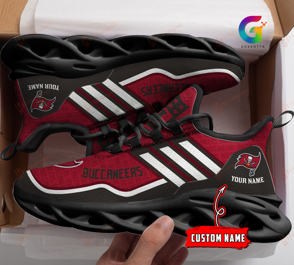 Ideafootwear Tampa Bay Buccaneers Max Soul Shoes Sneakers For Men And Women 41