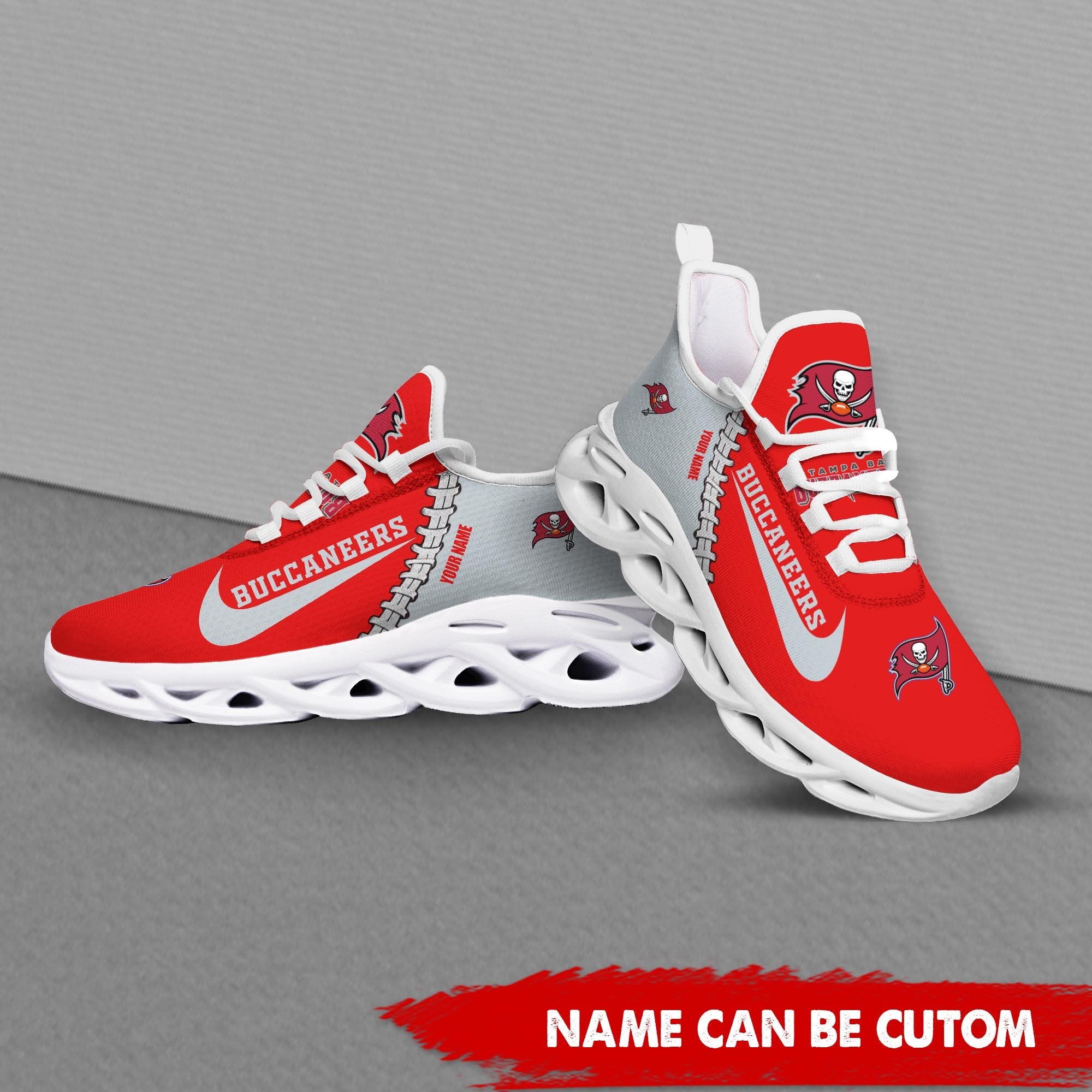 Ideafootwear Tampa Bay Buccaneers Max Soul Shoes Sneakers For Men And Women 39