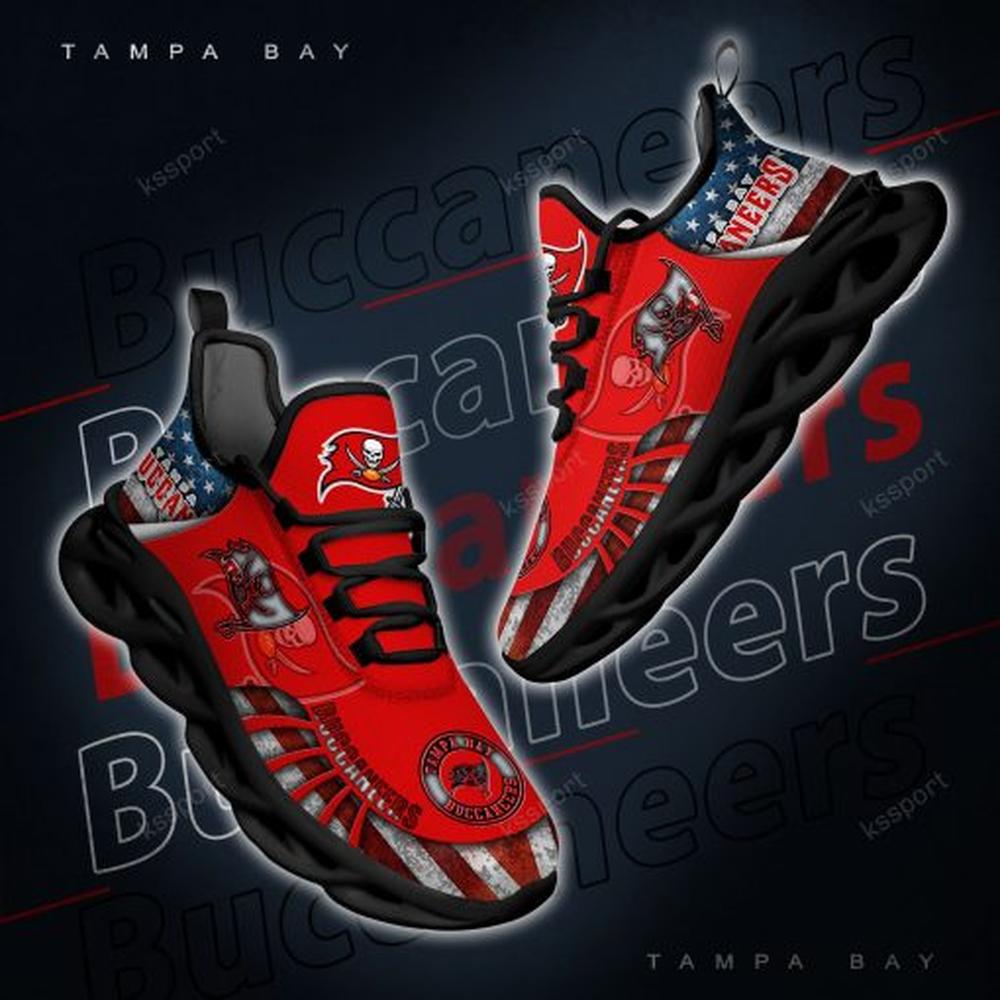 Ideafootwear Tampa Bay Buccaneers Max Soul Shoes Sneakers For Men And Women 11