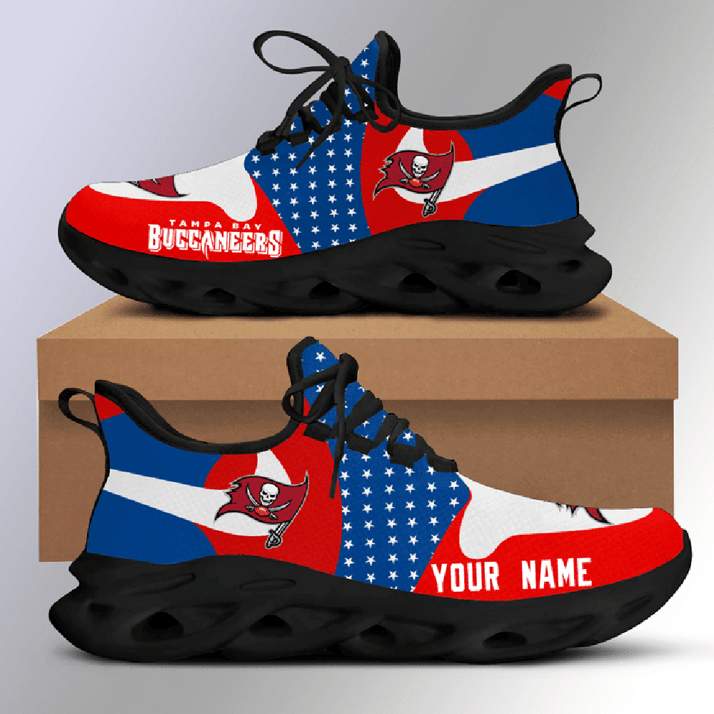 Ideafootwear Tampa Bay Buccaneers Max Soul Shoes Sneakers For Men And Women 34