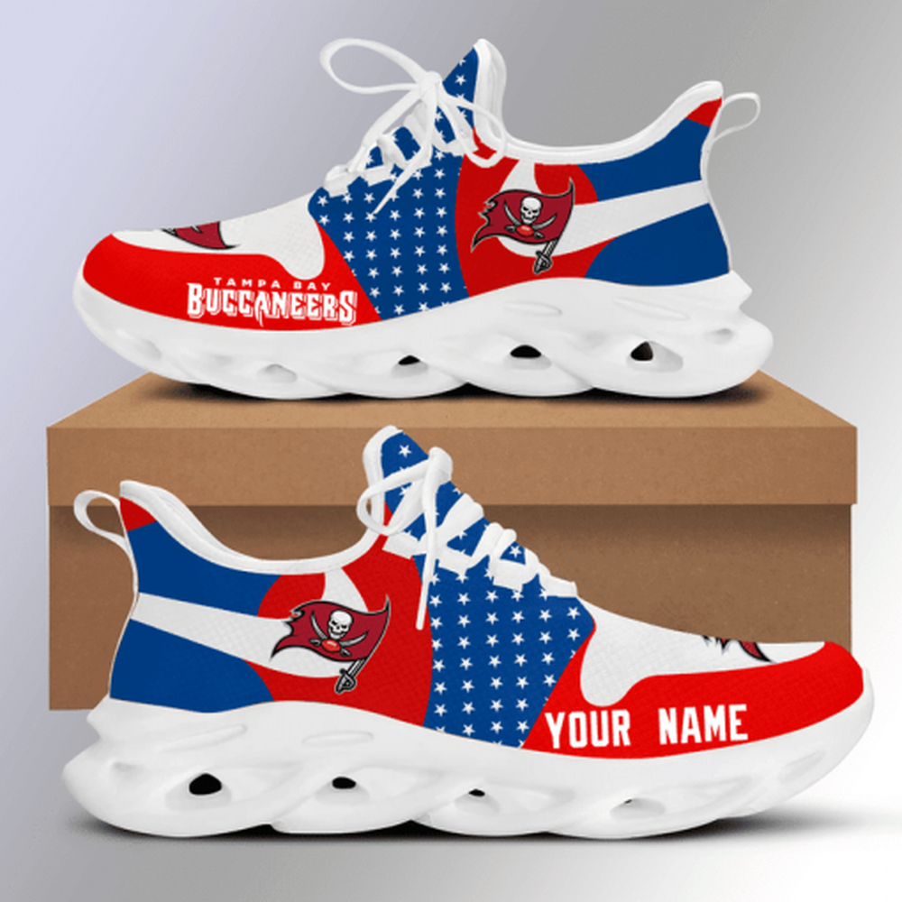 Ideafootwear Tampa Bay Buccaneers Max Soul Shoes Sneakers For Men And Women 34