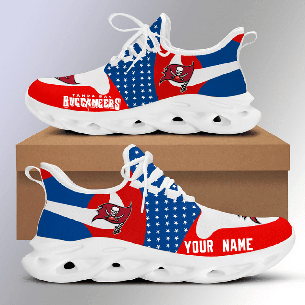 Ideafootwear Tampa Bay Buccaneers Max Soul Shoes Sneakers For Men And Women 34