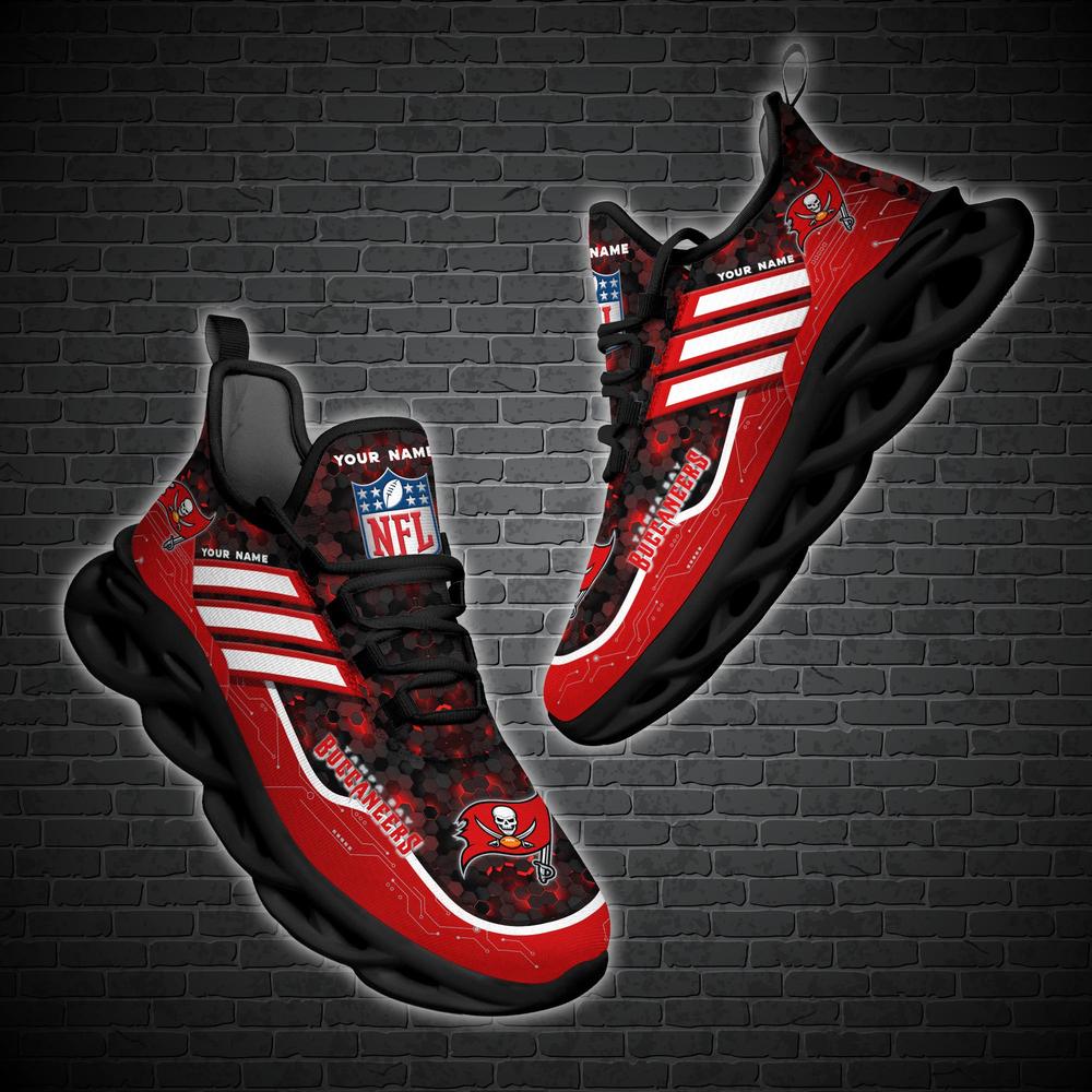 Ideafootwear Tampa Bay Buccaneers Max Soul Shoes Sneakers For Men And Women 45