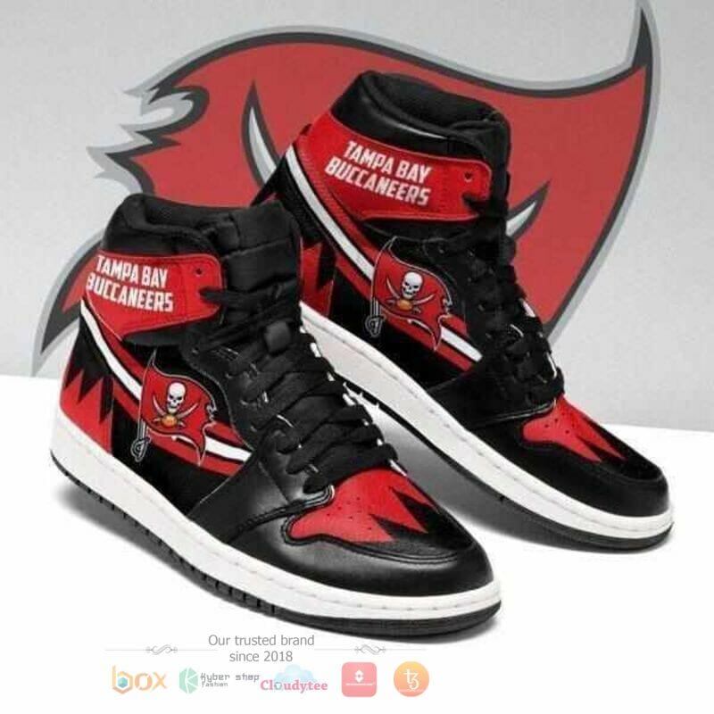 Ideafootwear Tampa Bay Buccaneers NFL AJ1 High Sneakers Shoes For Men And Women 3