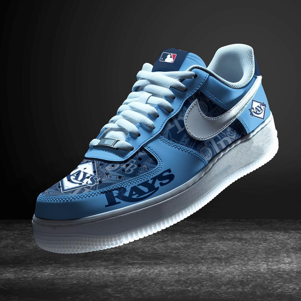 Ideafootwear Tampa Bay Rays Air Low-Top Sneakers Shoes For Men And Women 2