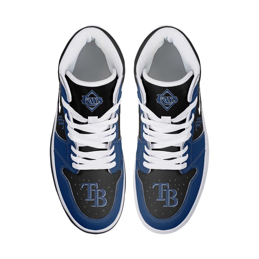 Ideafootwear Tampa Bay Rays AJ1 High Sneakers Shoes For Men And Women 4