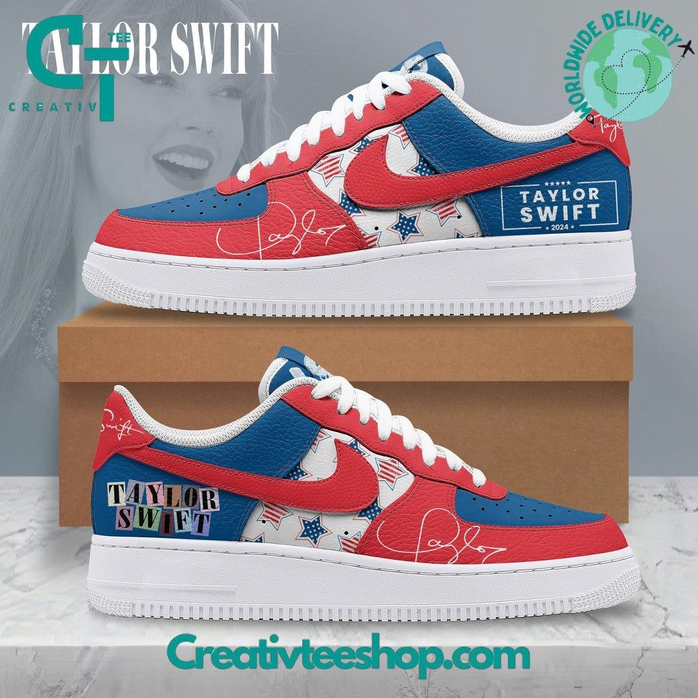 Ideafootwear Taylor Swift 4th of July America  Air Low-Top Sneakers Shoes For Men And Women 1