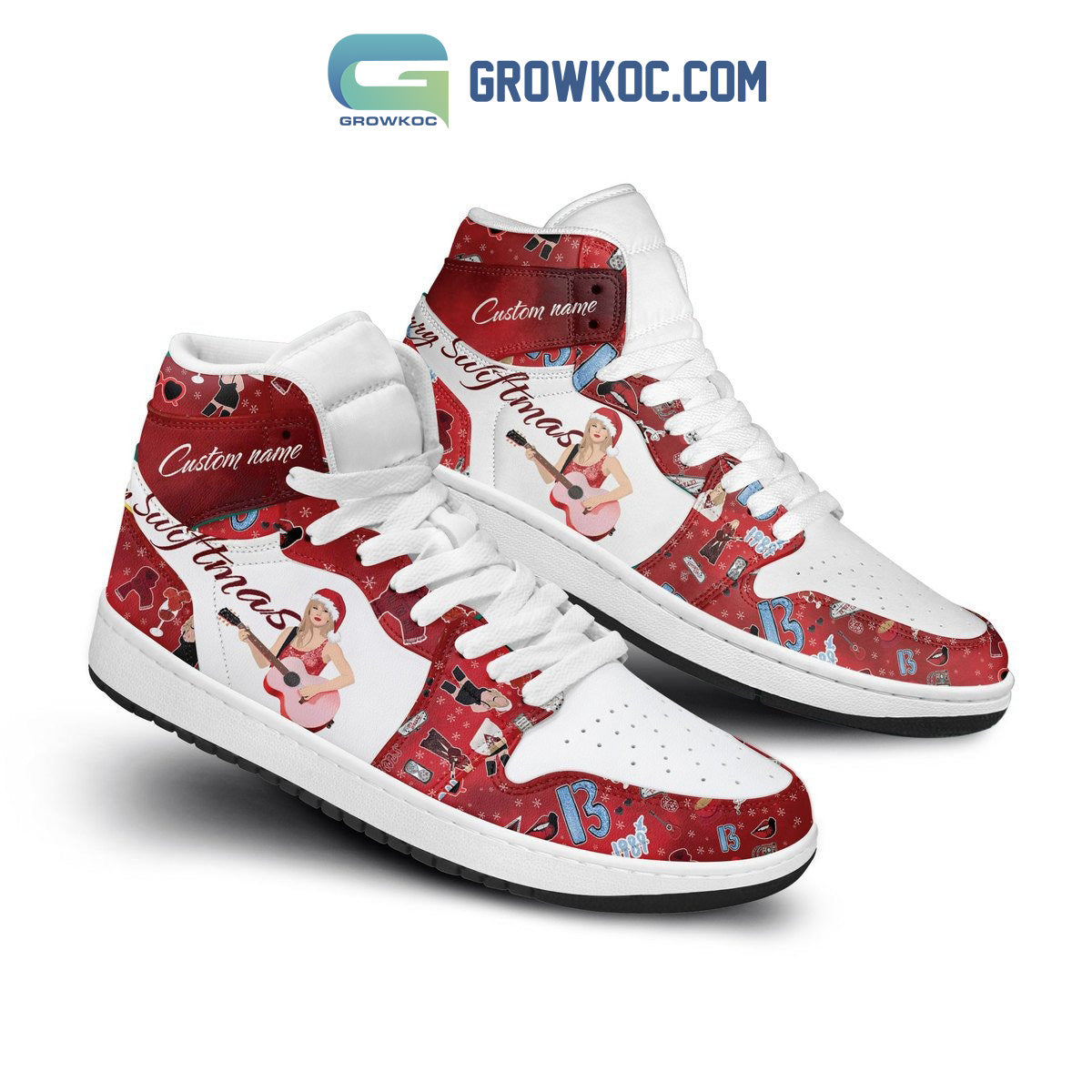 Ideafootwear Taylor Swift AJ1 High Sneakers Shoes For Men And Women 27