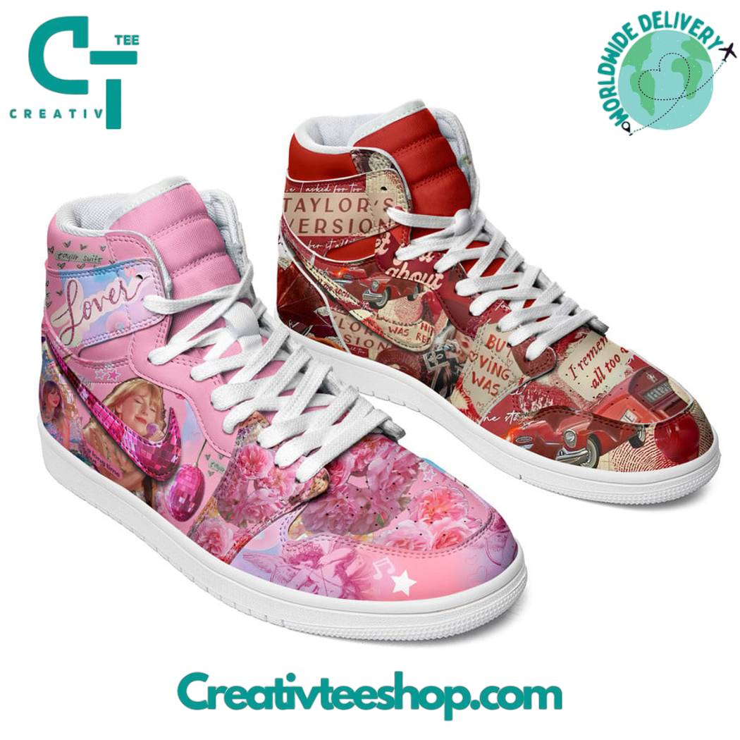 Ideafootwear Taylor Swift Lover Version AJ1 High Sneakers Shoes For Men And Women 1