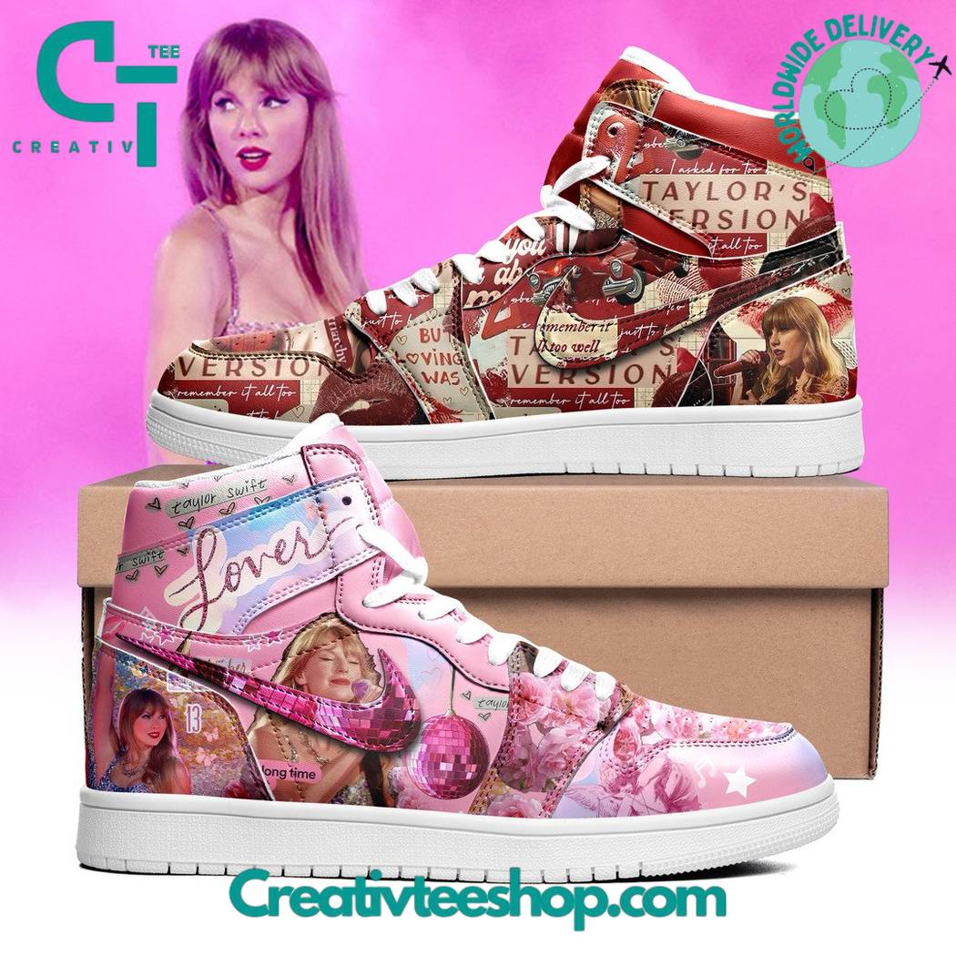 Ideafootwear Taylor Swift Lover Version AJ1 High Sneakers Shoes For Men And Women 1