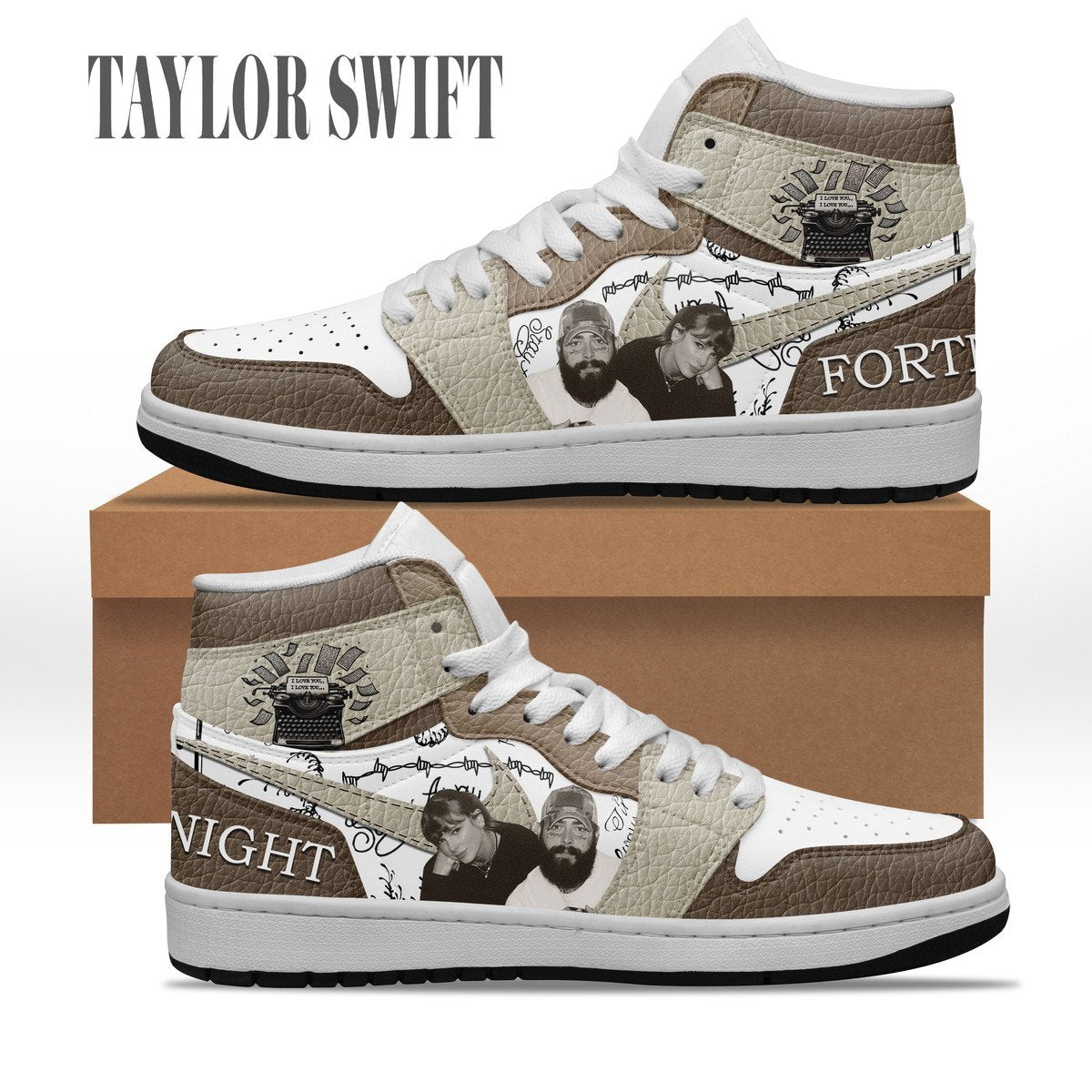 Ideafootwear Taylor Swift AJ1 High Sneakers Shoes For Men And Women 44